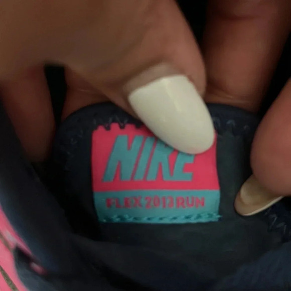 NIKE FLEX 2013 RUN PINK AND NAVY SIZE 8 - Picture 11 of 11